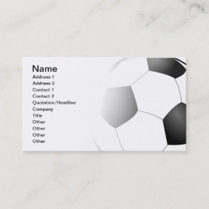 Tarjeta De Visita Fútbol
