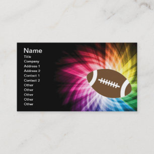 Tarjeta De Visita Fútbol colorido