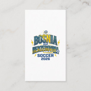 Tarjeta De Visita Fútbol de Bosnia y Herzegovina 2026 Fútbol Negrita