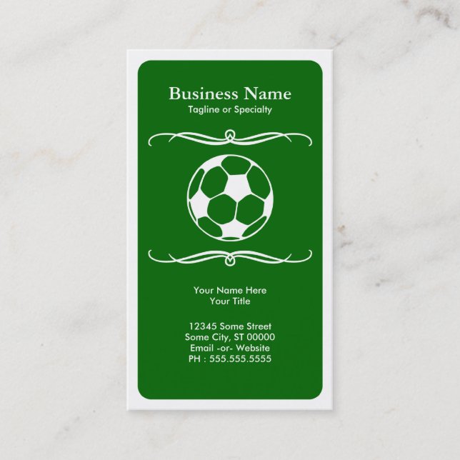 Tarjeta De Visita fútbol de la MOD (Anverso)