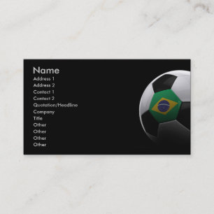 Tarjeta De Visita Fútbol en el Brasil