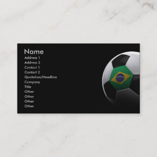 Tarjeta De Visita Fútbol en el Brasil