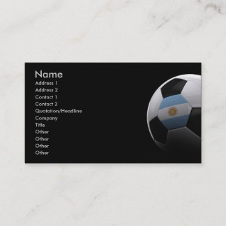 Tarjeta De Visita Fútbol en la Argentina