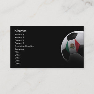 Tarjeta De Visita Fútbol en México