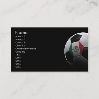 Tarjeta De Visita Fútbol en México