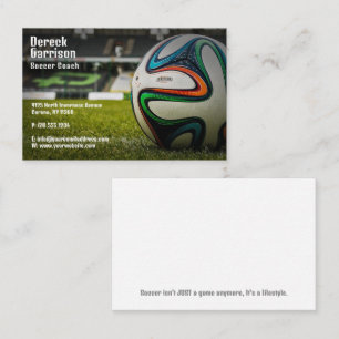 Tarjeta De Visita Fútbol   Entrenador deportivo de fútbol