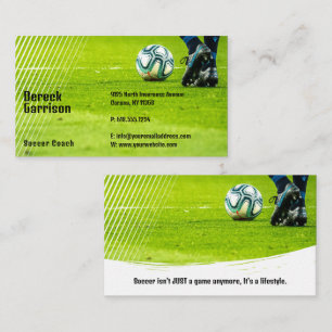 Tarjeta De Visita Fútbol   Entrenador deportivo de fútbol