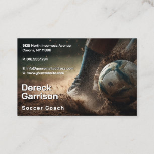 Tarjeta De Visita Fútbol   Entrenador deportivo de fútbol