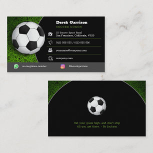 Tarjeta De Visita Fútbol   Entrenador deportivo de fútbol