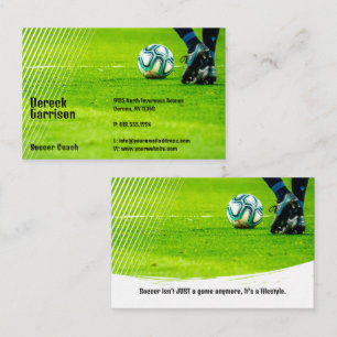 Tarjeta De Visita Fútbol   Entrenador deportivo de fútbol