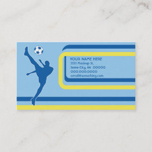 Tarjeta De Visita fútbol : estilo retro :