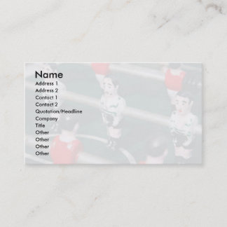 Tarjeta De Visita Fútbol/fútbol de la tabla