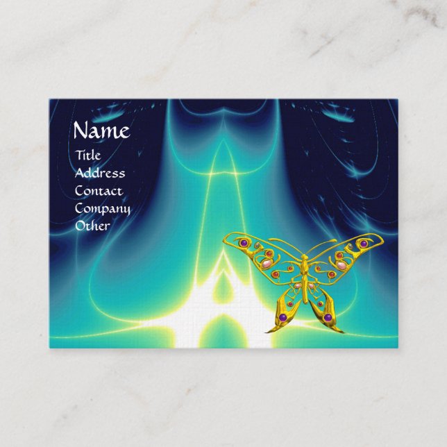 Tarjeta De Visita FÚTBOL HIPER / OLAS LUMINOSAS, Aqua Blue,Turquase (Anverso)