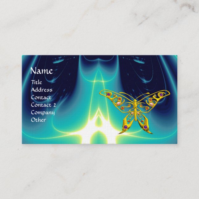 Tarjeta De Visita FÚTBOL HIPER / OLAS LUMINOSAS, Aqua Blue,Turquase (Anverso)