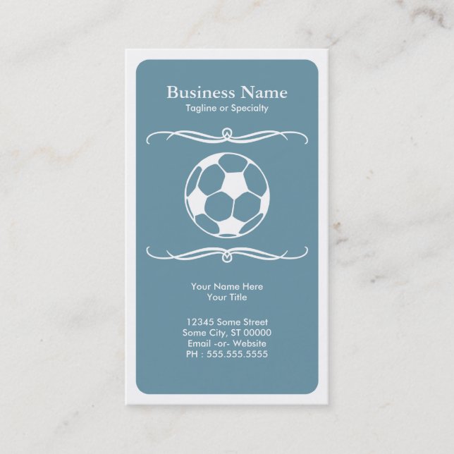 Tarjeta De Visita fútbol moderno (Anverso)