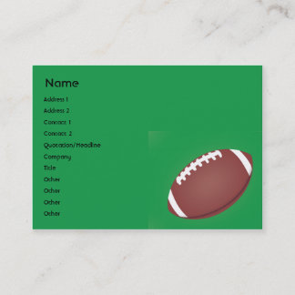 Tarjeta De Visita Fútbol - rechoncho