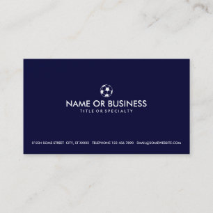 Tarjeta De Visita fútbol simple