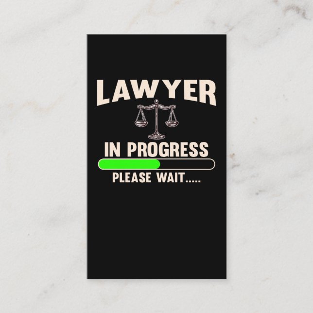 Tarjeta De Visita Future Attorney Student Lawyer (Anverso)