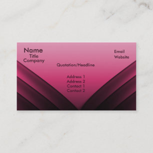 Tarjeta de visita futurista, rosa oscuro