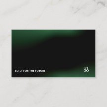 Futuristic Dark Tech Startup Business Card