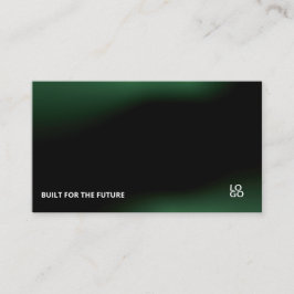 Tarjeta De Visita Futuristic Dark Tech Startup Business Card
