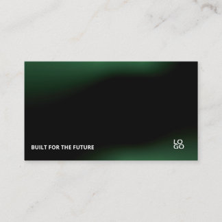 Tarjeta De Visita Futuristic Dark Tech Startup Business Card