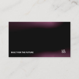Tarjeta De Visita Futuristic Dark Tech Startup Business Card