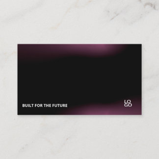 Tarjeta De Visita Futuristic Dark Tech Startup Business Card