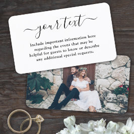 Tarjeta De Visita Gabinete de 100 Bodas de fotos y guiones sencillos