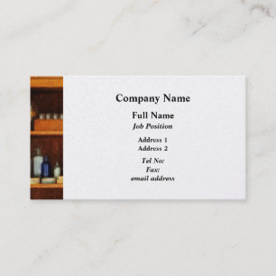 Tarjeta De Visita Gabinete de Medicina con Medicación contra el Asma