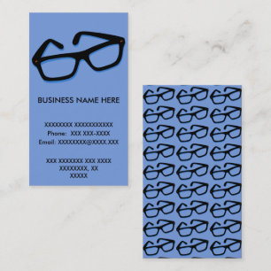 Tarjeta De Visita Gafas de friki geniales