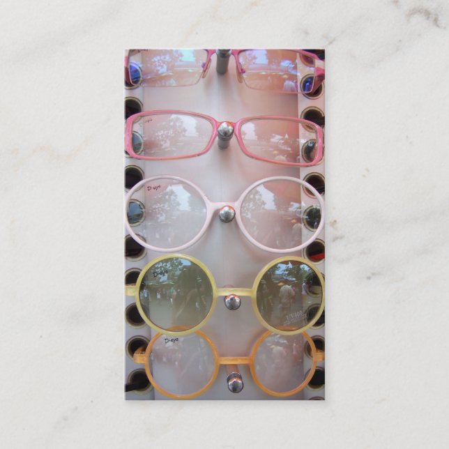 Tarjeta De Visita gafas de sol (Anverso)