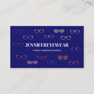 Tarjeta De Visita Gafas de sol de moda Navy Optic Eyewear