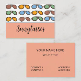 Tarjeta De Visita Gafas de sol Gafas de sol de verano coloridas