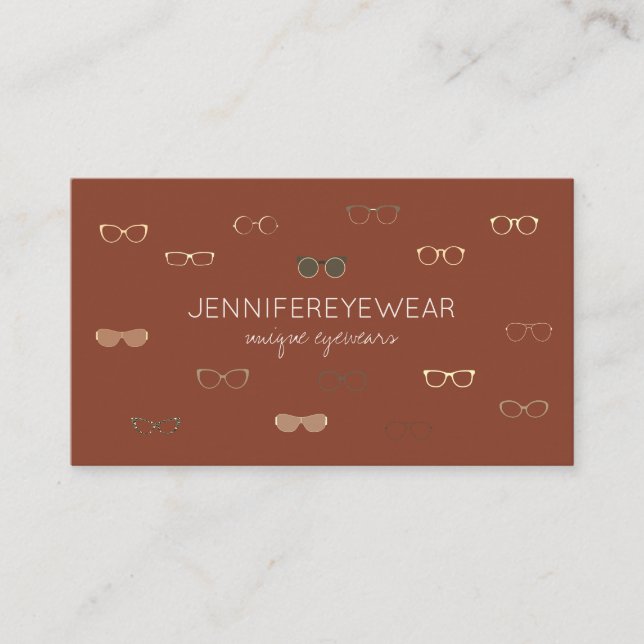 Tarjeta De Visita gafas de sol Terracotta Optical Eye (Anverso)