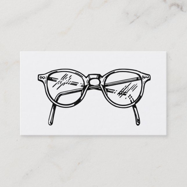 Tarjeta De Visita Gafas/lentes (Anverso)