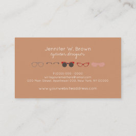 Tarjeta De Visita Gafas ópticas para ojos