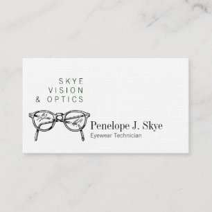 Tarjeta De Visita Gafas Skye Spectacles Visión Óptica