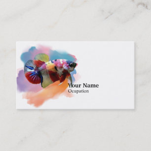 Tarjeta De Visita Galaxia Betta Fish