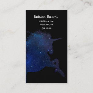Tarjeta De Visita Galaxia Bonito Unicornio