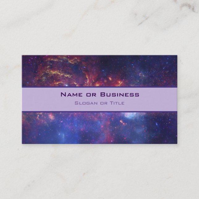 Tarjeta De Visita Galaxia brillante brillante brillante brillante en (Anverso)