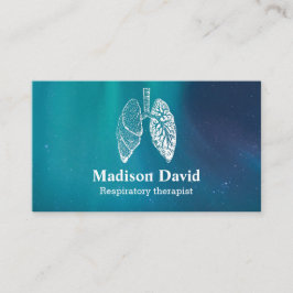 Tarjeta De Visita Galaxia pulmonóloga terapeuta respiratoria