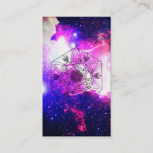 Tarjeta De Visita Galaxia tribal céltica de la nebulosa azteca de