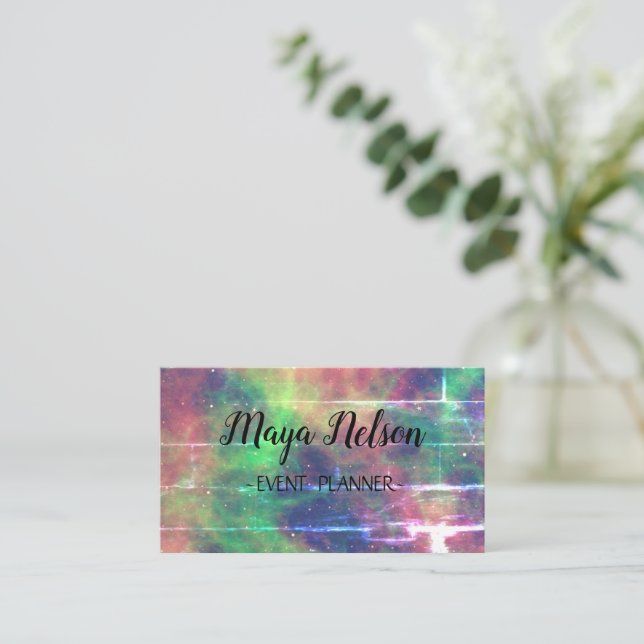 Tarjeta de visita Galaxy de lujo perfecta (Anverso de pie)