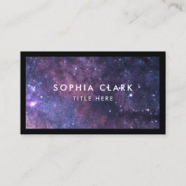 Tarjeta De Visita Galaxy Personalizado Lujo Moderno Elegante