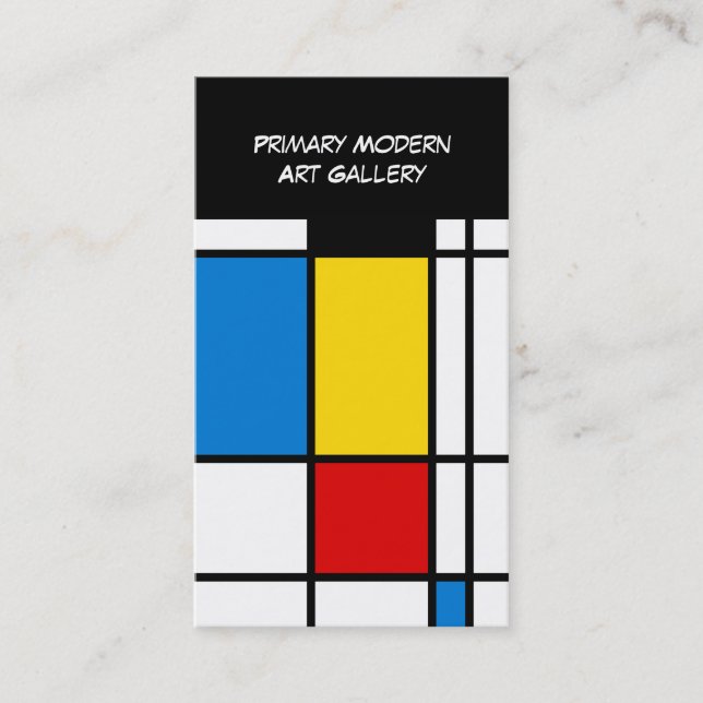 Tarjeta De Visita Galería de arte moderno (Anverso)