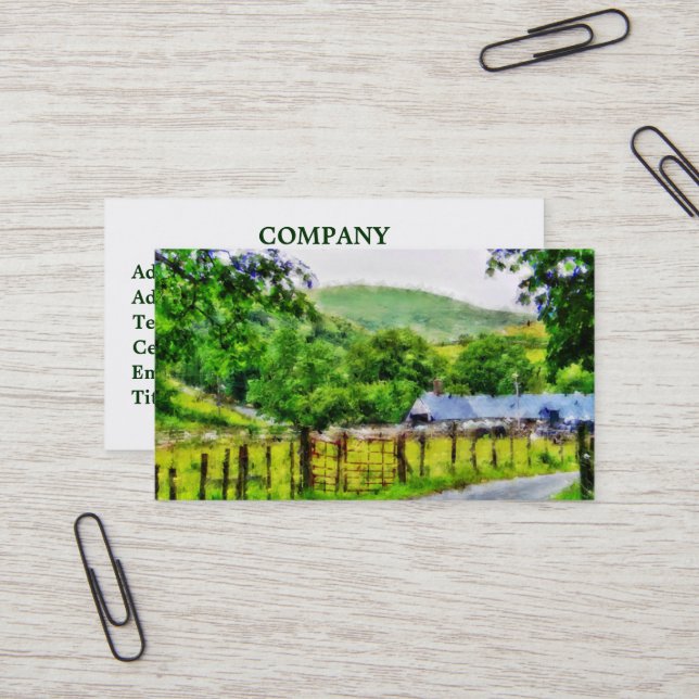 TARJETA DE VISITA GALES (Anverso/Reverso In Situ)