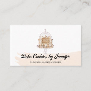 Tarjeta De Visita Galletas Blush dulces Pastelería postres