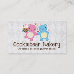 Tarjeta De Visita Galletas de osos panadería panadería pasteles de p