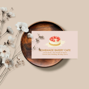 Tarjeta De Visita Galletas de pastelero Bodas Bakery Minimal